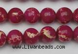 CDE2036 15.5 inches 10mm round dyed sea sediment jasper beads