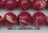 CDE2039 15.5 inches 16mm round dyed sea sediment jasper beads