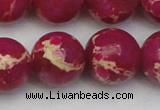 CDE2041 15.5 inches 20mm round dyed sea sediment jasper beads