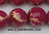 CDE2043 15.5 inches 24mm round dyed sea sediment jasper beads