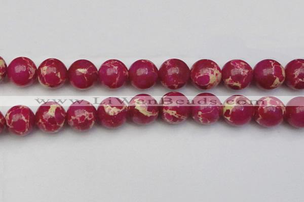 CDE2043 15.5 inches 24mm round dyed sea sediment jasper beads