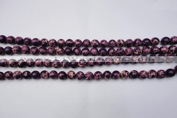 CDE2045 15.5 inches 6mm round dyed sea sediment jasper beads