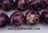 CDE2052 15.5 inches 20mm round dyed sea sediment jasper beads