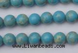 CDE2055 15.5 inches 4mm round dyed sea sediment jasper beads