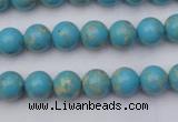 CDE2056 15.5 inches 6mm round dyed sea sediment jasper beads