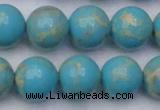 CDE2061 15.5 inches 16mm round dyed sea sediment jasper beads