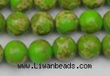 CDE2069 15.5 inches 10mm round dyed sea sediment jasper beads