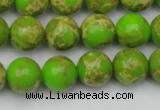 CDE2070 15.5 inches 12mm round dyed sea sediment jasper beads