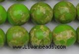 CDE2073 15.5 inches 18mm round dyed sea sediment jasper beads