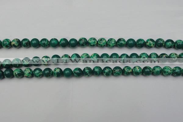 CDE2079 15.5 inches 8mm round dyed sea sediment jasper beads