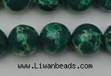 CDE2083 15.5 inches 16mm round dyed sea sediment jasper beads