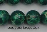 CDE2084 15.5 inches 18mm round dyed sea sediment jasper beads