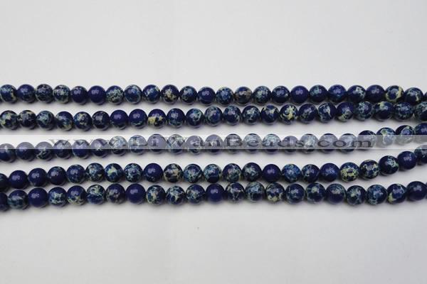 CDE2089 15.5 inches 6mm round dyed sea sediment jasper beads