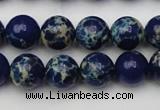 CDE2091 15.5 inches 10mm round dyed sea sediment jasper beads