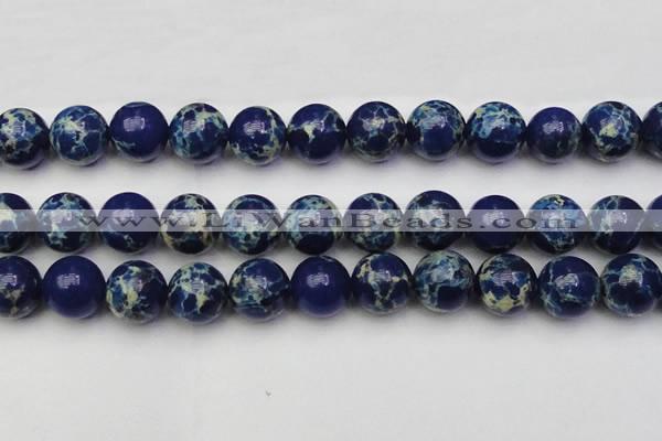 CDE2095 15.5 inches 18mm round dyed sea sediment jasper beads