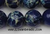 CDE2096 15.5 inches 20mm round dyed sea sediment jasper beads