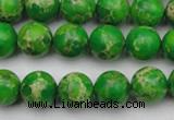 CDE2222 15.5 inches 8mm round dyed sea sediment jasper beads