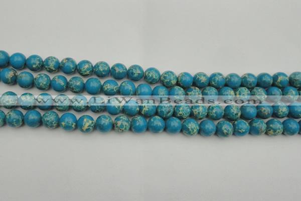 CDE2233 15.5 inches 8mm round dyed sea sediment jasper beads