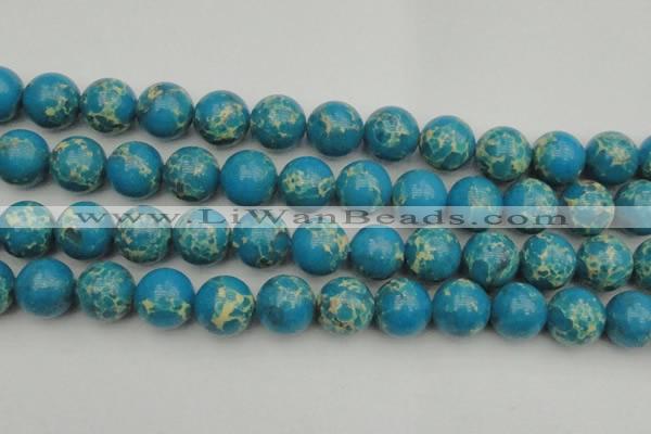 CDE2238 15.5 inches 18mm round dyed sea sediment jasper beads