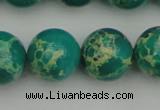 CDE2248 15.5 inches 16mm round dyed sea sediment jasper beads