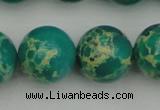 CDE2249 15.5 inches 18mm round dyed sea sediment jasper beads