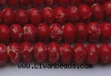 CDE2618 15.5 inches 8*12mm rondelle dyed sea sediment jasper beads