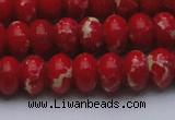 CDE2621 15.5 inches 13*18mm rondelle dyed sea sediment jasper beads