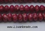 CDE2625 15.5 inches 7*10mm rondelle dyed sea sediment jasper beads