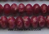 CDE2630 15.5 inches 15*20mm rondelle dyed sea sediment jasper beads