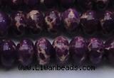 CDE2638 15.5 inches 15*20mm rondelle dyed sea sediment jasper beads