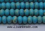 CDE2640 15.5 inches 5*8mm rondelle dyed sea sediment jasper beads