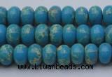 CDE2649 15.5 inches 7*10mm rondelle dyed sea sediment jasper beads