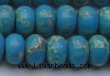 CDE2655 15.5 inches 15*20mm rondelle dyed sea sediment jasper beads