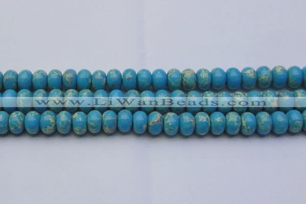 CDE2655 15.5 inches 15*20mm rondelle dyed sea sediment jasper beads