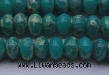 CDE2668 15.5 inches 12*16mm rondelle dyed sea sediment jasper beads