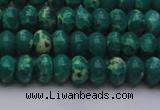 CDE2673 15.5 inches 7*10mm rondelle dyed sea sediment jasper beads