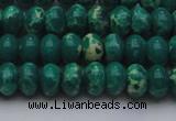 CDE2675 15.5 inches 10*14mm rondelle dyed sea sediment jasper beads