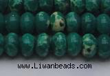 CDE2677 15.5 inches 13*18mm rondelle dyed sea sediment jasper beads