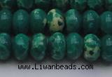 CDE2678 15.5 inches 15*20mm rondelle dyed sea sediment jasper beads