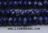 CDE2680 15.5 inches 5*8mm rondelle dyed sea sediment jasper beads