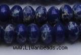 CDE2686 15.5 inches 15*20mm rondelle dyed sea sediment jasper beads