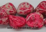 CDE27 15.5 inches 20*25mm nuggets dyed sea sediment jasper beads