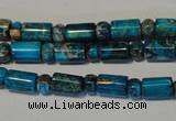 CDE288 3*6mm rondelle & 6*9mm tube dyed sea sediment jasper beads