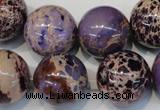 CDE368 15.5 inches 20mm round dyed sea sediment jasper beads