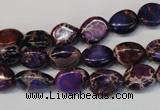 CDE389 15.5 inches 10*12mm nugget dyed sea sediment jasper beads