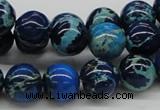 CDE45 15.5 inches 12mm round dyed sea sediment jasper beads wholesale