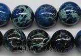 CDE47 15.5 inches 16mm round dyed sea sediment jasper beads wholesale