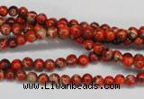 CDE490 15.5 inches 4mm round dyed sea sediment jasper beads