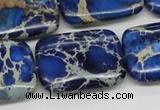 CDE57 15.5 inches 22*30mm rectangle dyed sea sediment jasper beads