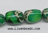 CDE74 15.5 inches 15*20mm nuggets dyed sea sediment jasper beads